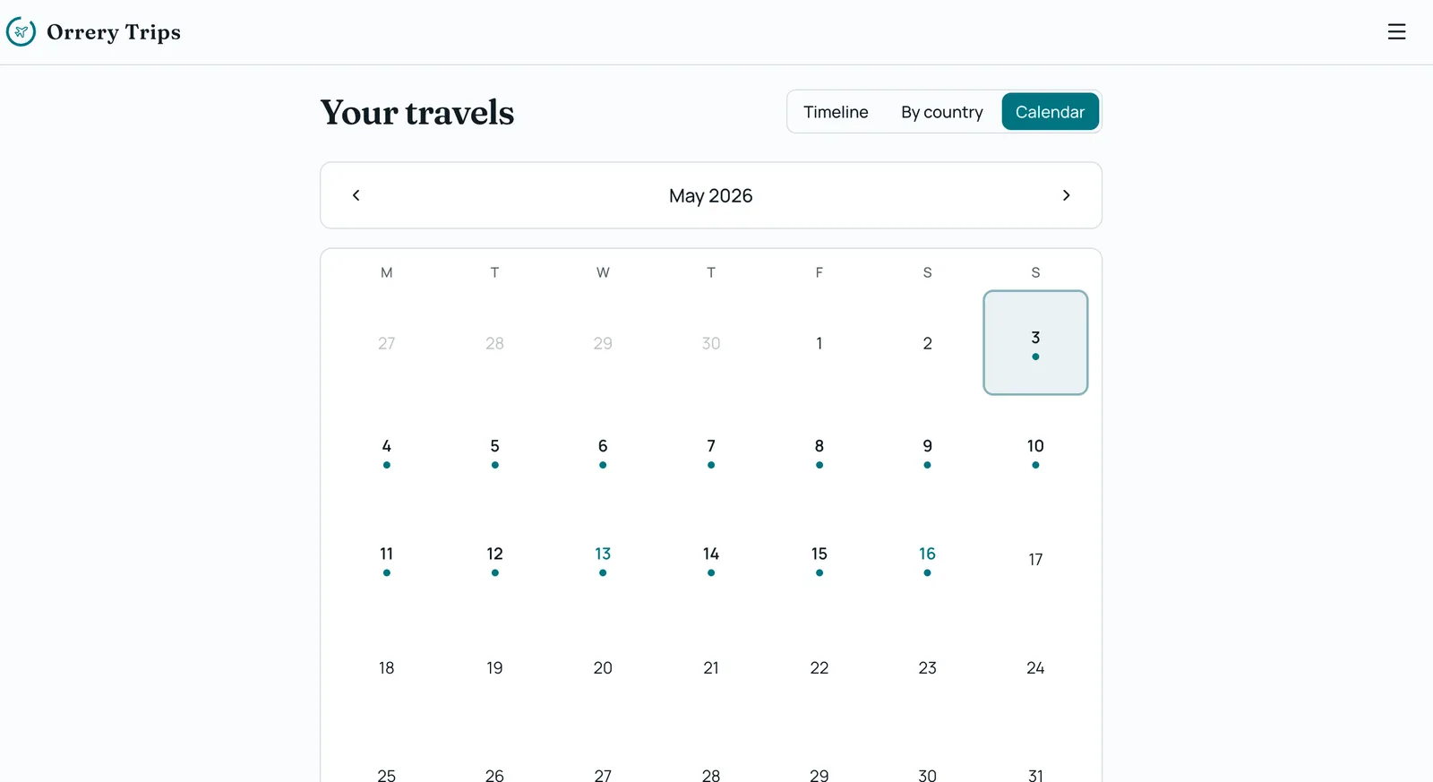 Orrery Trips, Web (7 of 7)